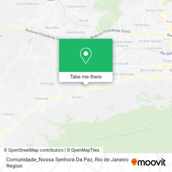 Comunidade_Nossa Senhora Da Paz map