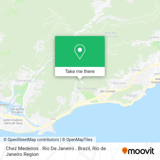 Chez Medeiros . Rio De Janeiro . Brazil map