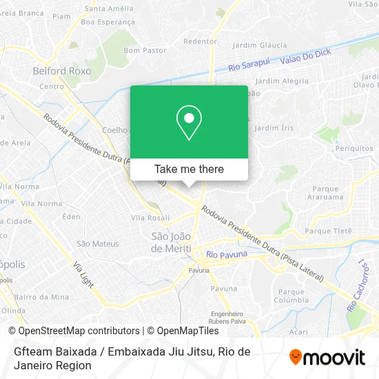 Gfteam Baixada / Embaixada Jiu Jitsu map