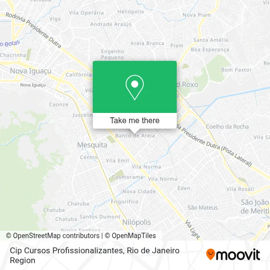 Cip Cursos Profissionalizantes map