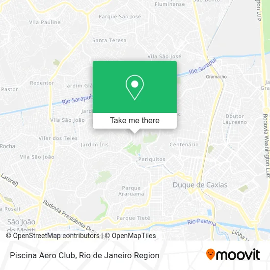 Piscina Aero Club map