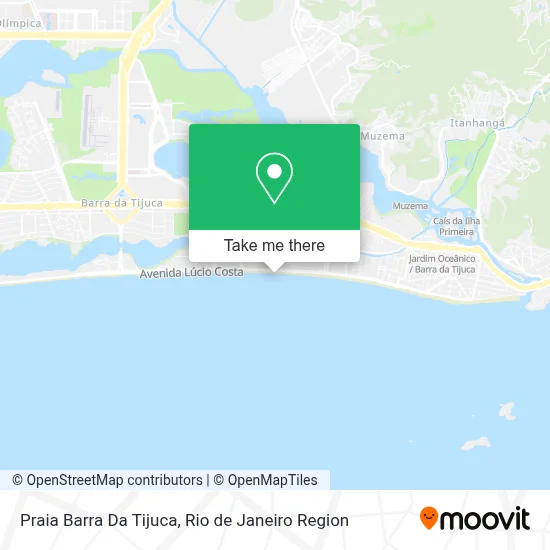 Praia Barra Da Tijuca map