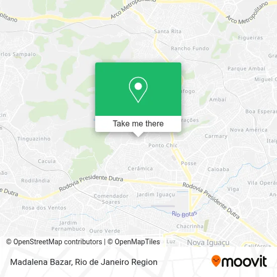 Madalena Bazar map