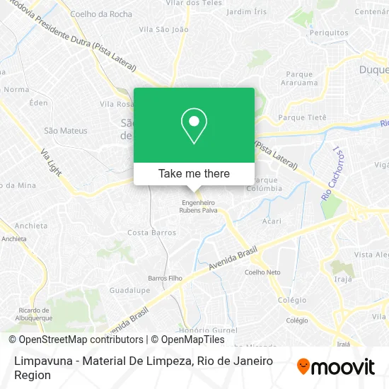 Limpavuna - Material De Limpeza map