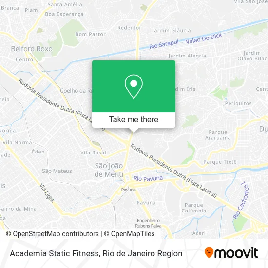 Academia Static Fitness map
