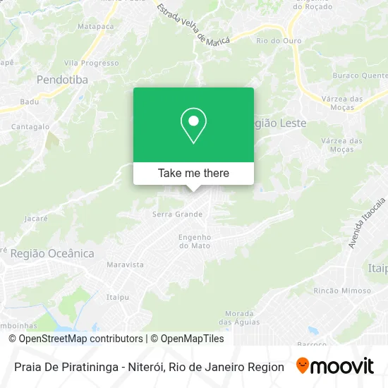 Praia De Piratininga - Niterói map
