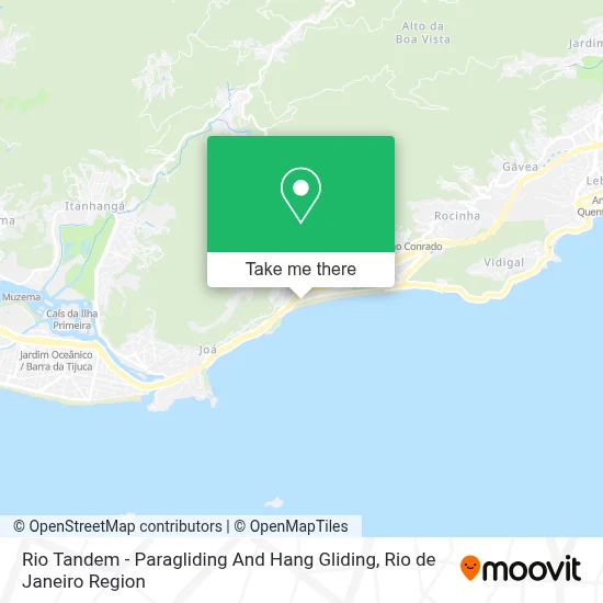 Rio Tandem - Paragliding And Hang Gliding map