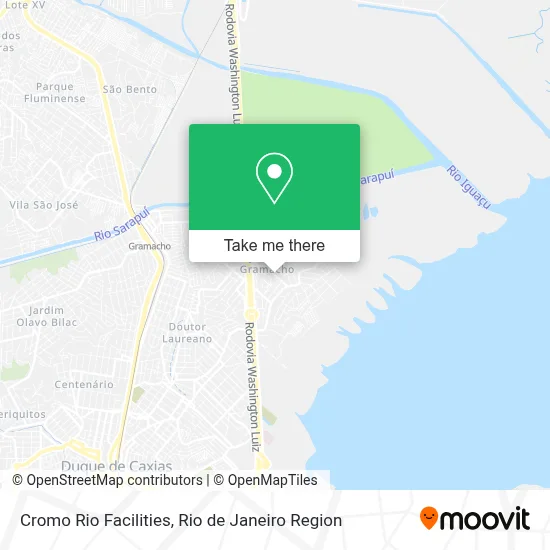 Cromo Rio Facilities map