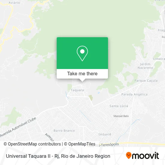Universal Taquara II - Rj map