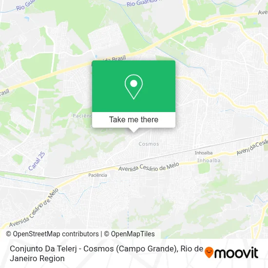 Conjunto Da Telerj - Cosmos (Campo Grande) map