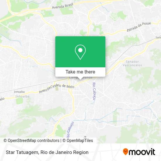 Star Tatuagem map