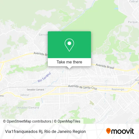 Via1franqueados Rj map