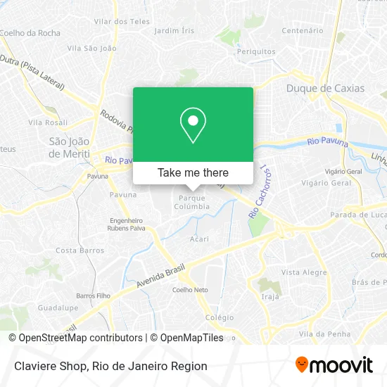 Claviere Shop map