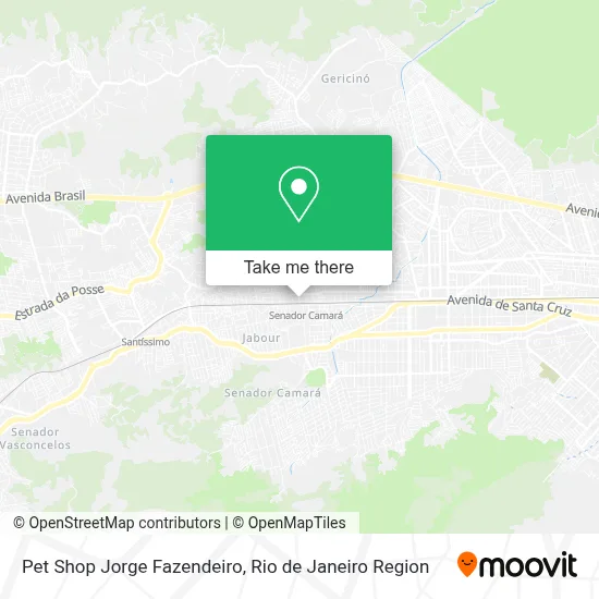 Pet Shop Jorge Fazendeiro map