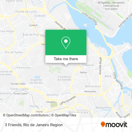 3 Friends map