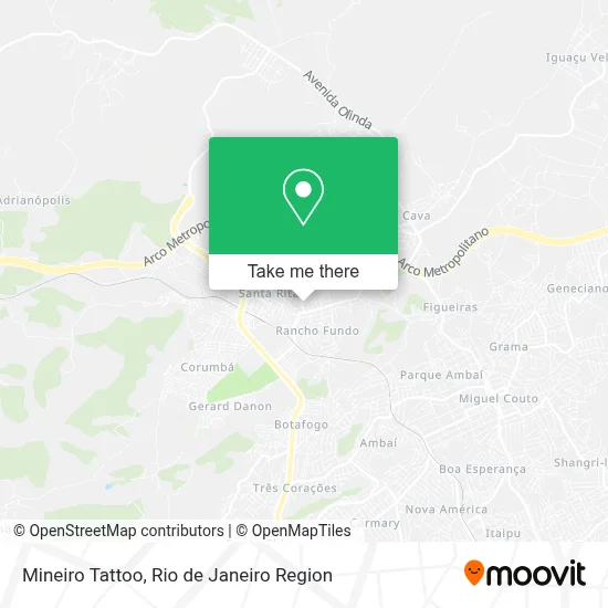 Mineiro Tattoo map