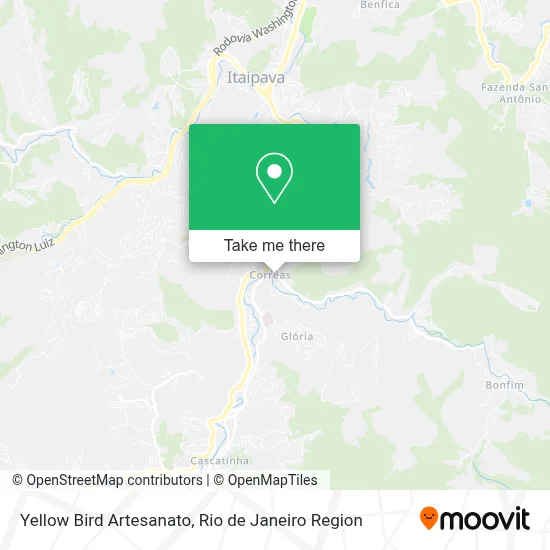 Yellow Bird Artesanato map