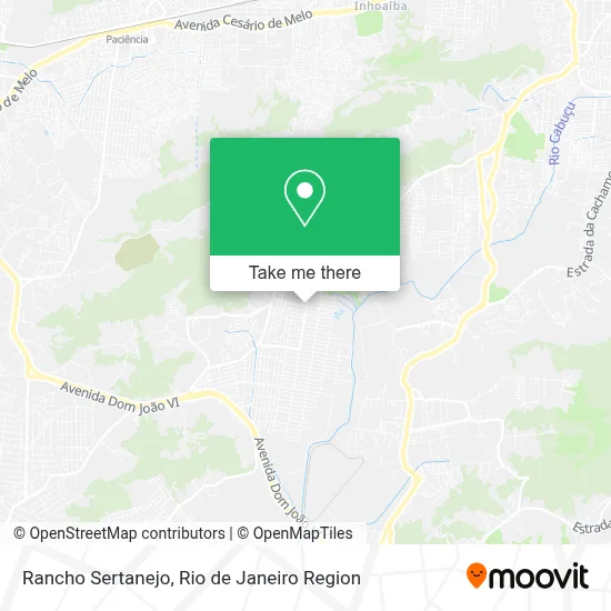 Rancho Sertanejo map