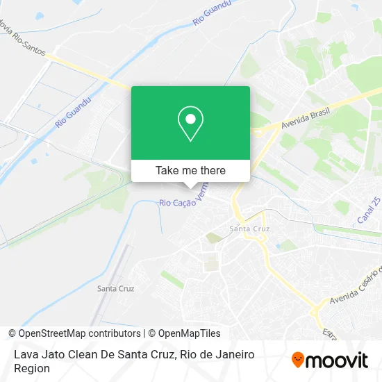 Lava Jato Clean De Santa Cruz map