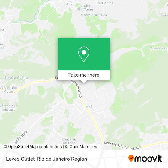 Leves Outlet map