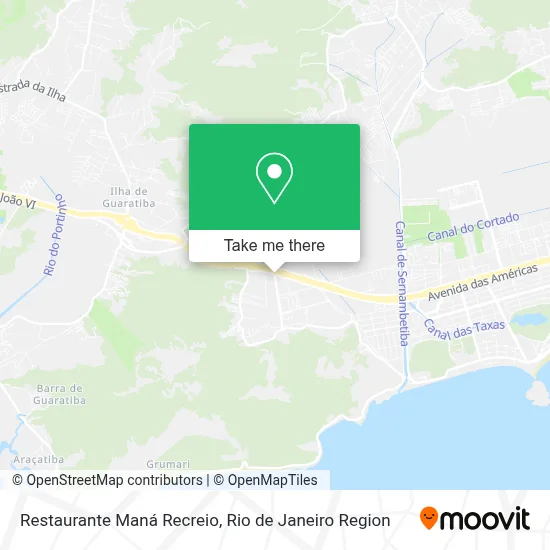 Restaurante Maná Recreio map