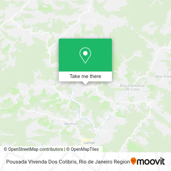 Pousada Vivenda Dos Colibris map