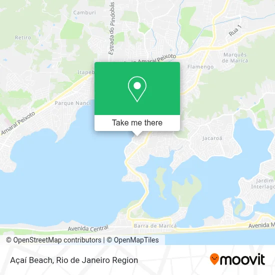 Açaí Beach map