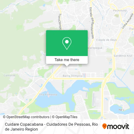 Cuidare Copacabana - Cuidadores De Pessoas map