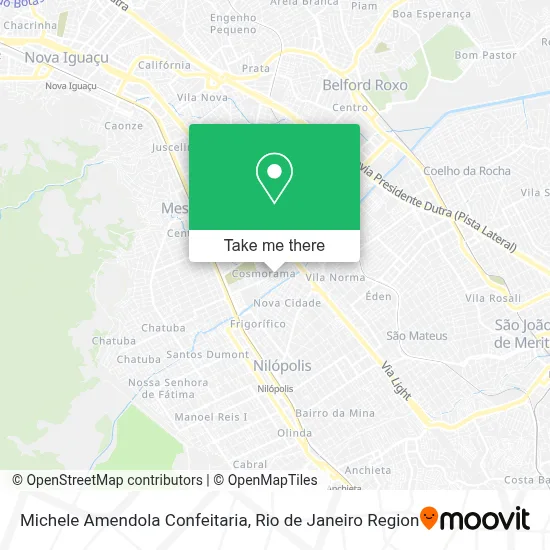 Michele Amendola Confeitaria map