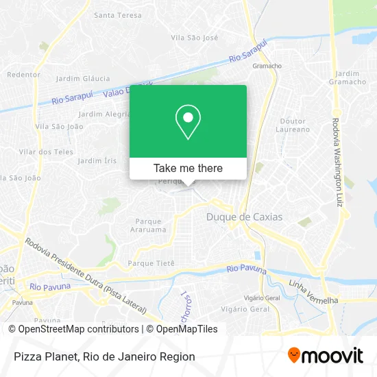 Pizza Planet map