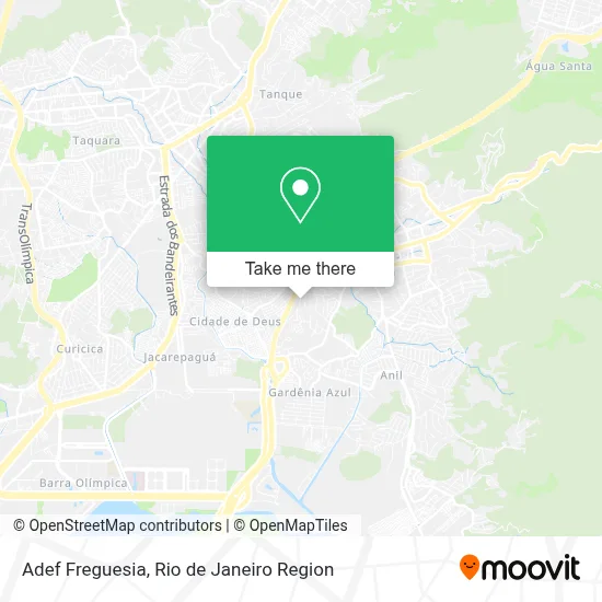 Adef Freguesia map