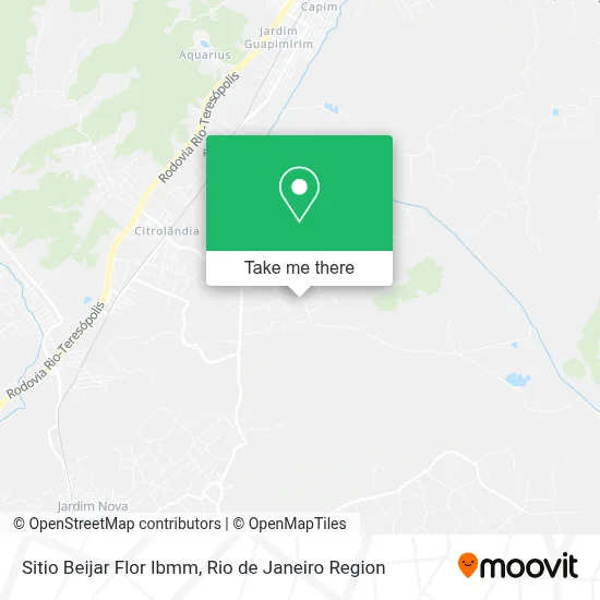 Sitio Beijar Flor Ibmm map