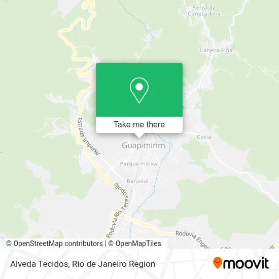 Alveda Tecidos map