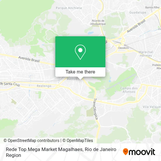 Rede Top Mega Market Magalhaes map