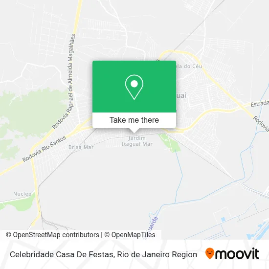 Celebridade Casa De Festas map