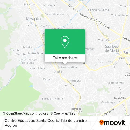 Centro Educacao Santa Cecilia map