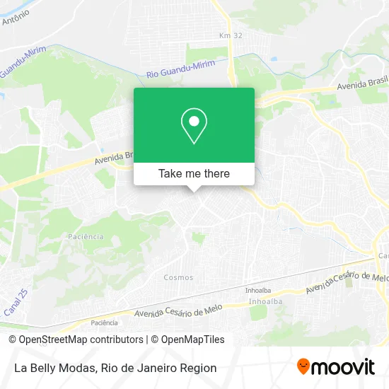 La Belly Modas map