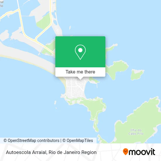 Autoescola Arraial map
