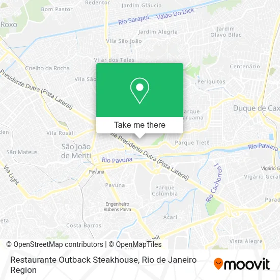 Restaurante Outback Steakhouse map