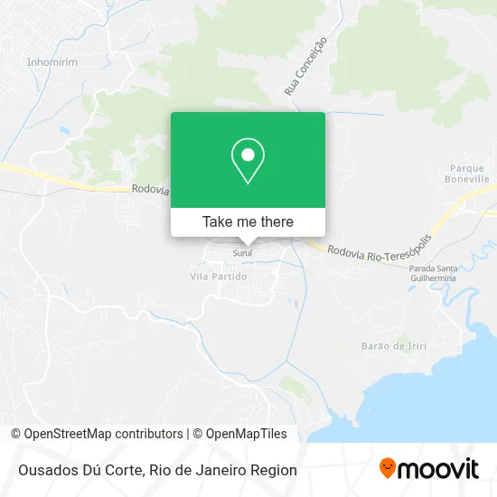 Ousados Dú Corte map