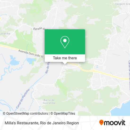 Milla's Restaurante map