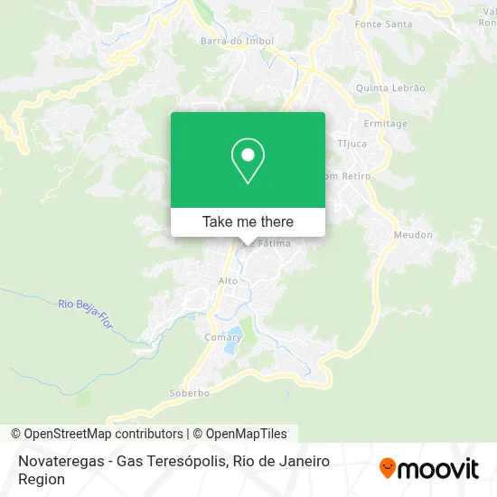 Novateregas - Gas Teresópolis map