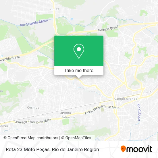Rota 23 Moto Peças map