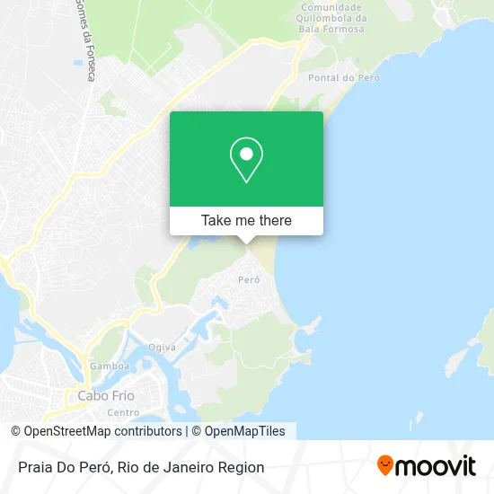 Praia Do Peró map