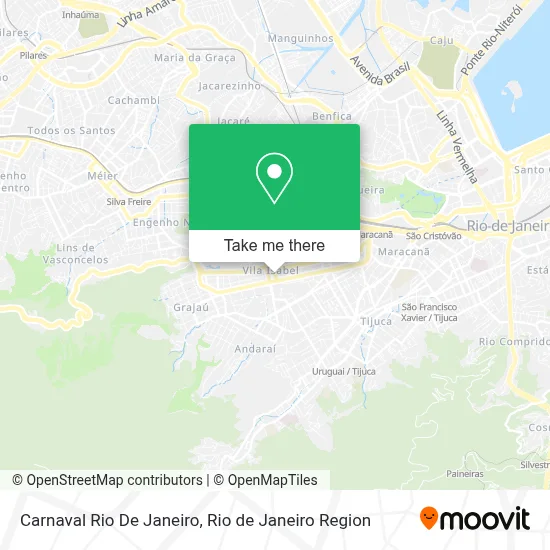 Carnaval Rio De Janeiro map