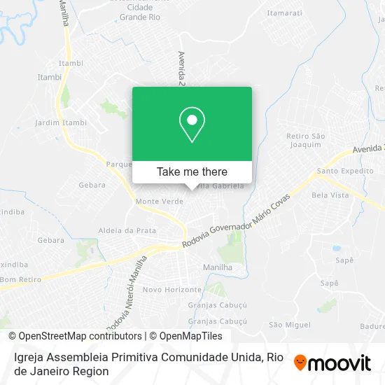 Igreja Assembleia Primitiva Comunidade Unida map