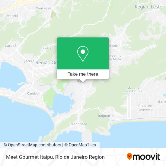 Meet Gourmet Itaipu map