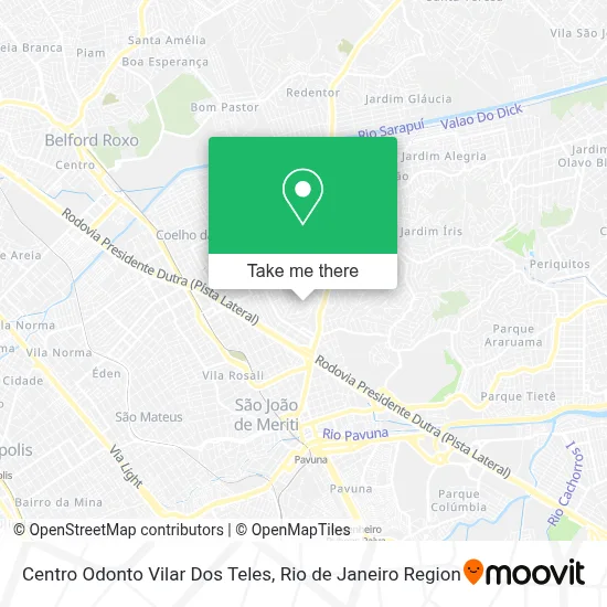 Centro Odonto Vilar Dos Teles map