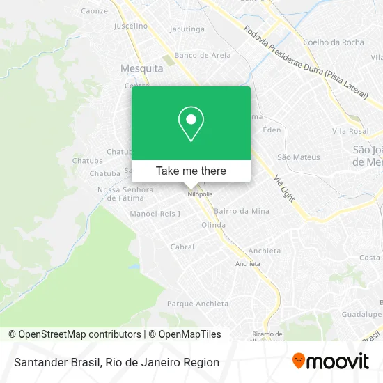 Santander Brasil map