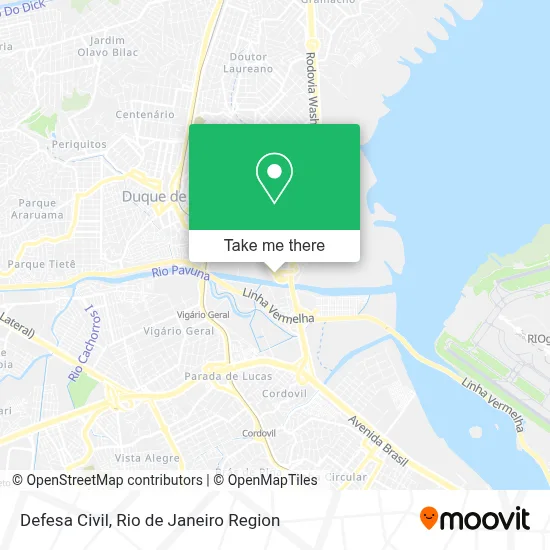 Defesa Civil map